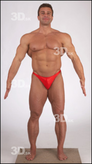 Whole Body Man Muscular Male Studio Poses