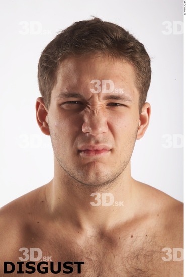 Face Emotions Man White Muscular