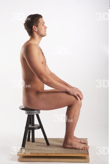 Whole Body Man Artistic poses White Nude Muscular