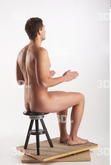 Whole Body Man Artistic poses White Nude Muscular