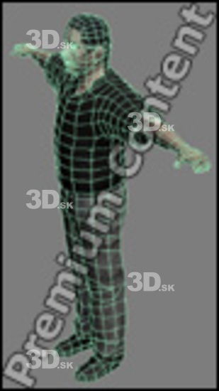 3D model White Man