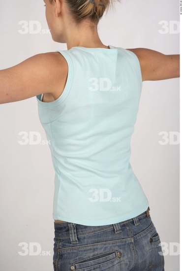 Upper Body Woman Casual Singlet Slim Studio photo references