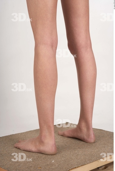 Calf Woman Nude Slim Studio photo references