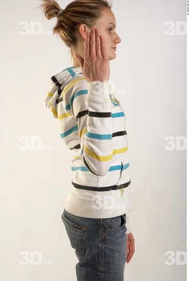 Arm Woman Animation references White Casual Sweatshirt Slim