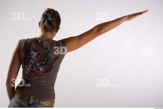 Arm Woman Animation references White Casual T shirt Average