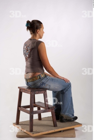 Whole Body Woman Artistic poses White Casual Average