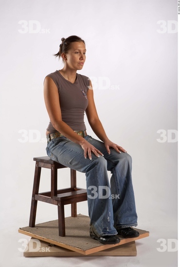 Whole Body Woman Artistic poses White Casual Average