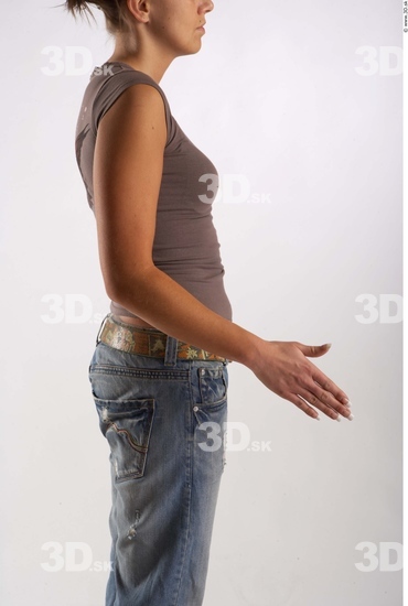 Arm Woman Animation references White Casual T shirt Average