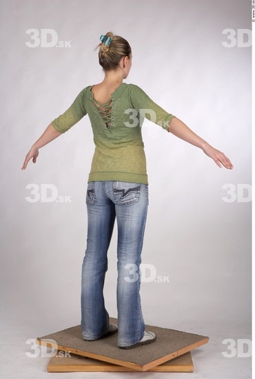 Whole Body Woman Animation references Nude Casual Average Studio photo references