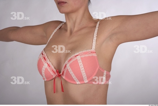 Chest Whole Body Woman Animation references Nude Underwear Bra Average Studio photo references