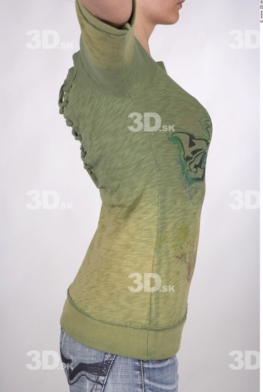 Upper Body Whole Body Woman Animation references Nude Casual Shirt T shirt Average Studio photo references