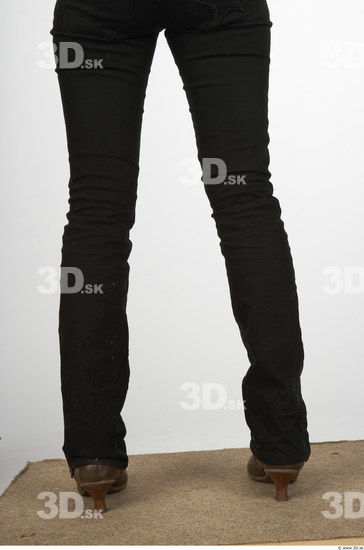 Calf Whole Body Woman Casual Jeans Average Studio photo references