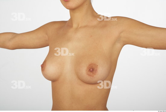 Chest Whole Body Woman Nude Average Studio photo references