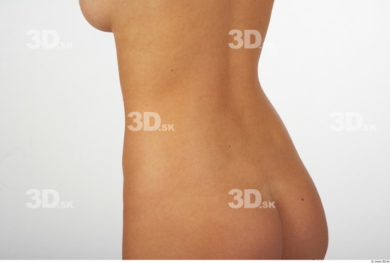 Whole Body Back Woman Nude Average Studio photo references