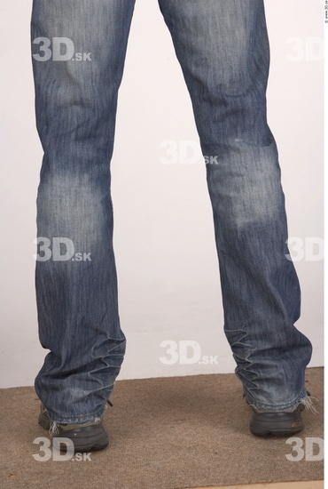 Calf Whole Body Man Casual Jeans Average Studio photo references