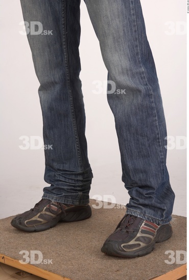 Calf Whole Body Man Casual Jeans Average Studio photo references