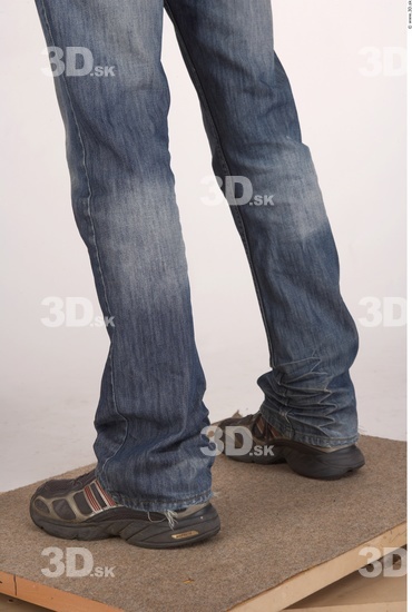 Calf Whole Body Man Casual Jeans Average Studio photo references