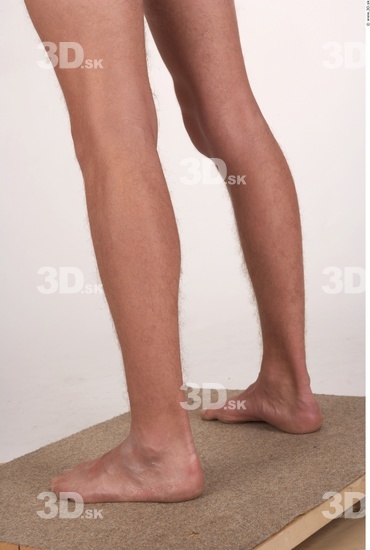 Calf Whole Body Man Nude Average Studio photo references