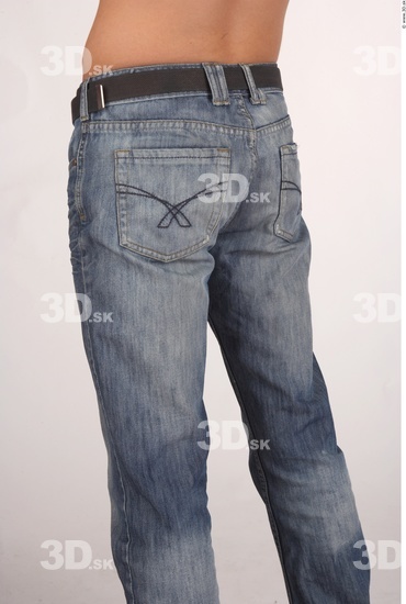 Thigh Whole Body Man Casual Jeans Average Studio photo references