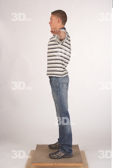 Whole Body Man T poses Casual Average Studio photo references