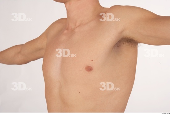 Chest Whole Body Man Nude Average Studio photo references