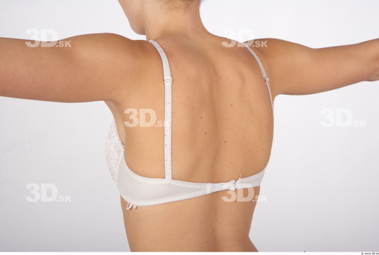 Back Woman Underwear Bra Average Studio photo references