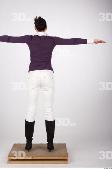 Whole Body Woman T poses Casual Average Studio photo references