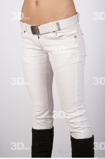 Thigh Woman Casual Jeans Average Studio photo references