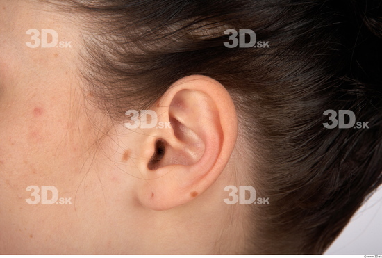 Ear Woman Nude Average Studio photo references