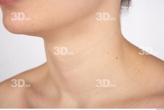 Neck Woman Nude Average Studio photo references