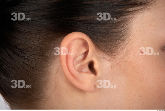 Ear Woman Nude Average Studio photo references