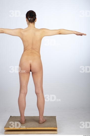 Whole Body Woman Animation references T poses Nude Slim Studio photo references