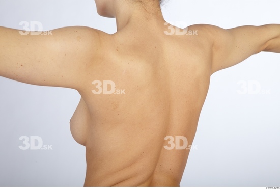 Whole Body Back Woman Animation references Nude Slim Studio photo references