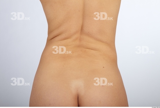 Whole Body Back Woman Animation references Nude Slim Studio photo references