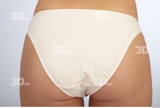 Whole Body Bottom Woman Animation references Nude Underwear Slim Panties Studio photo references