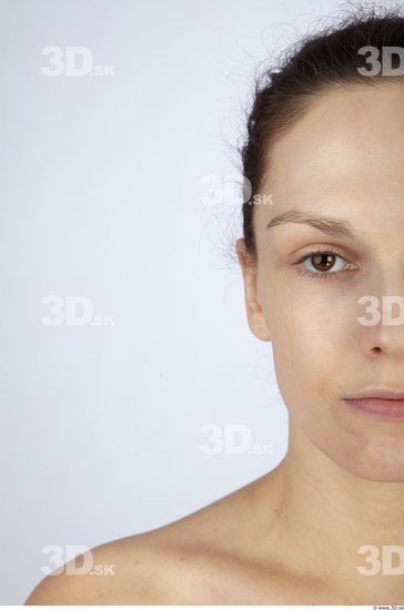 Face Whole Body Woman Animation references Nude Slim Studio photo references