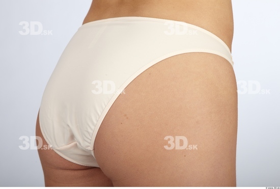 Whole Body Bottom Woman Animation references Nude Underwear Slim Panties Studio photo references