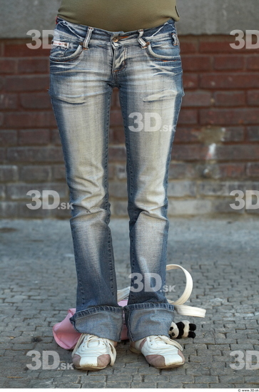 Leg Woman Casual Jeans Average Street photo references