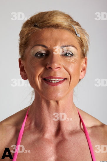 Face Phonemes Woman White Muscular