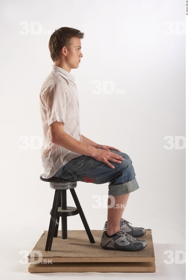 Whole Body Man Artistic poses White Casual Average