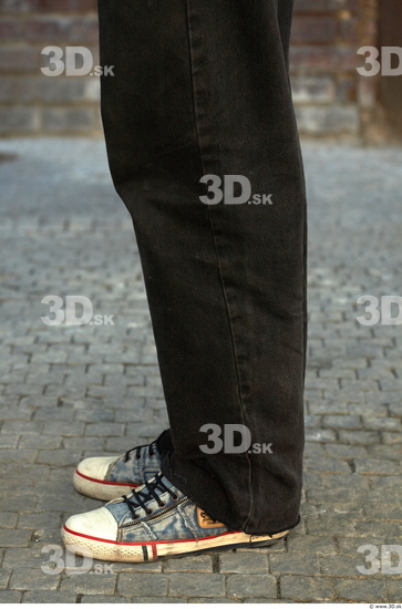 Calf Man Casual Trousers Average Bearded Street photo references