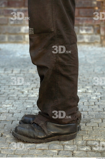 Calf Man Casual Trousers Average Bearded Street photo references