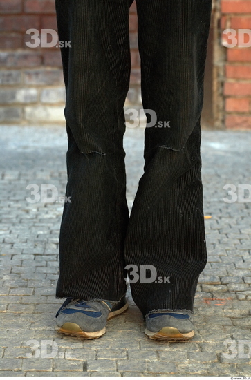 Calf Man Casual Trousers Average Bearded Street photo references