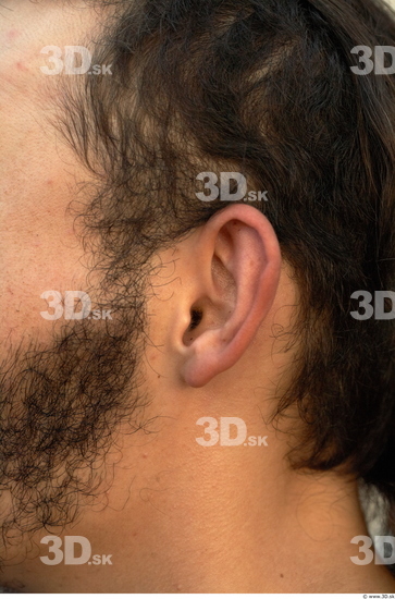 Ear Man Casual Average Bearded Street photo references