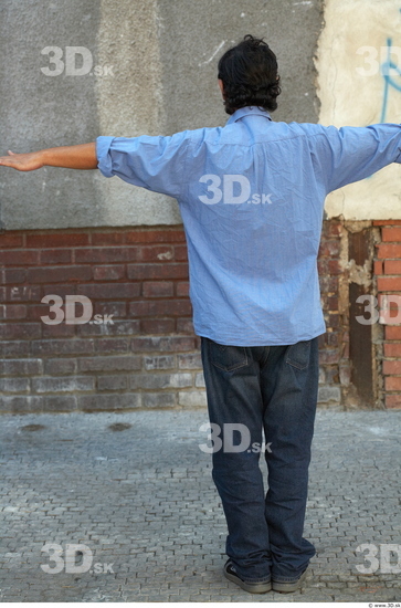 Whole Body Man T poses Casual Average Street photo references