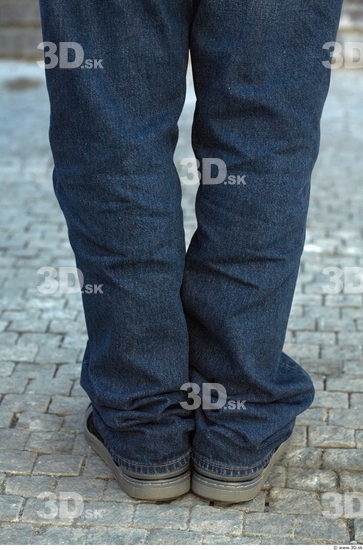 Calf Man Casual Jeans Average Street photo references