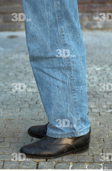 Calf Man Casual Jeans Average Street photo references