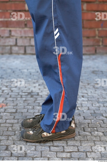 Calf Man White Casual Trousers Average