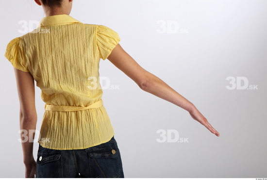 Arm Woman Animation references White Casual Blouse Average