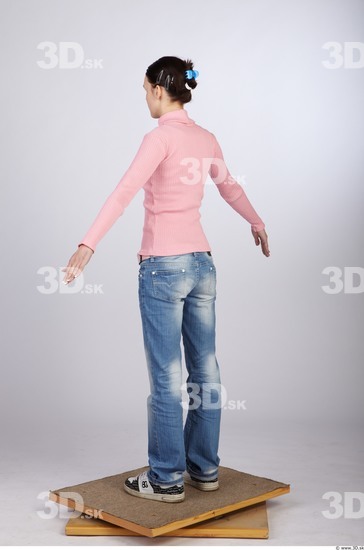 Whole Body Woman Animation references Casual Slim Studio photo references